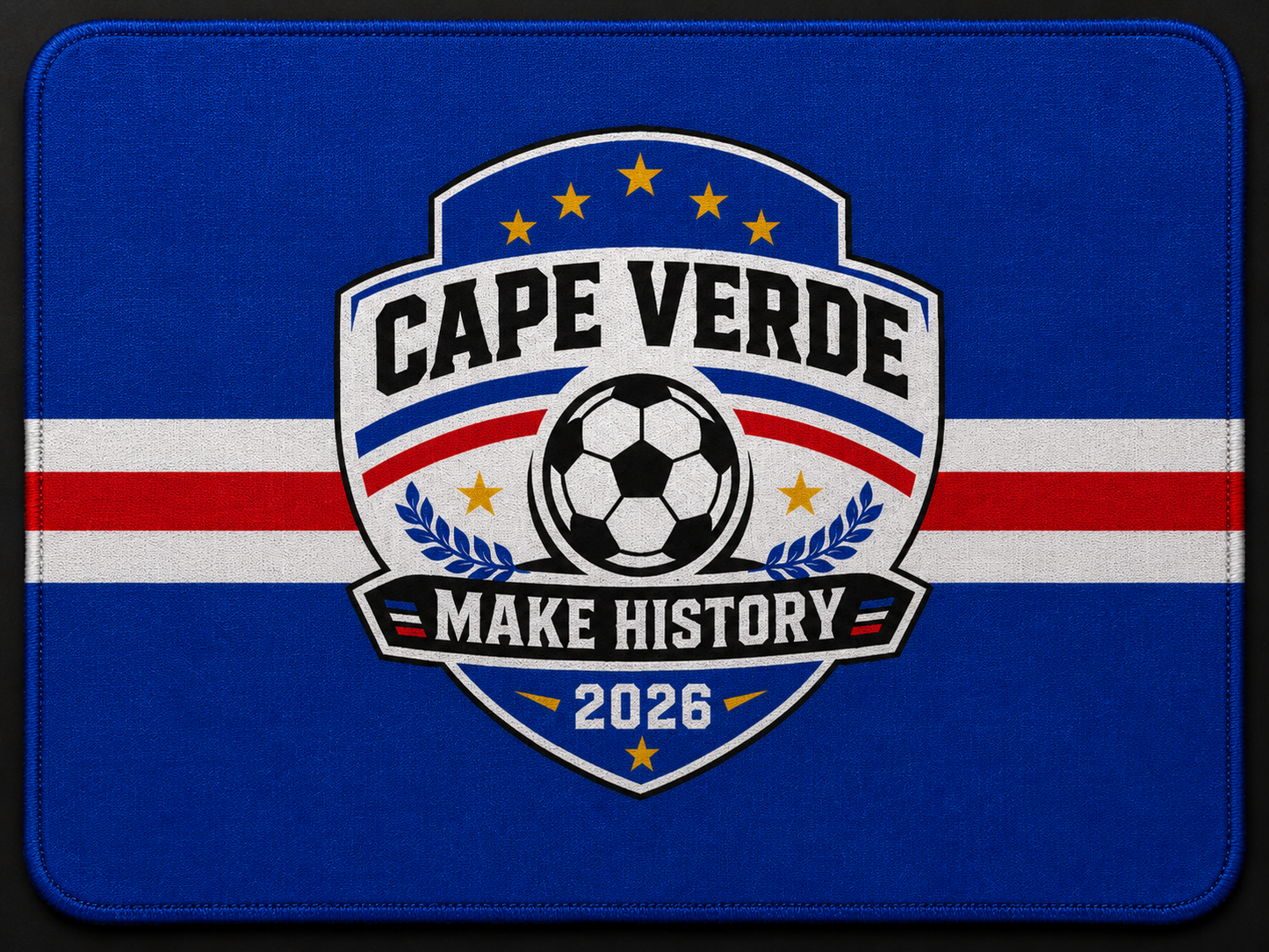 Cape Verde Soccer 2026 Mouse Pad | Make History Crest