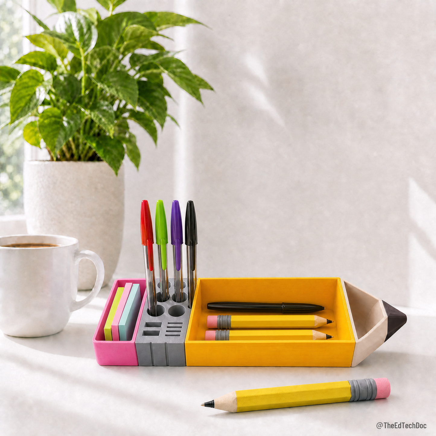 3D Pencil Desk Organizer