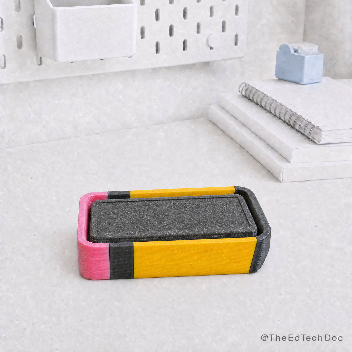 3D Pencil Dry Erase Marker Holder | Teacher Desk Decor