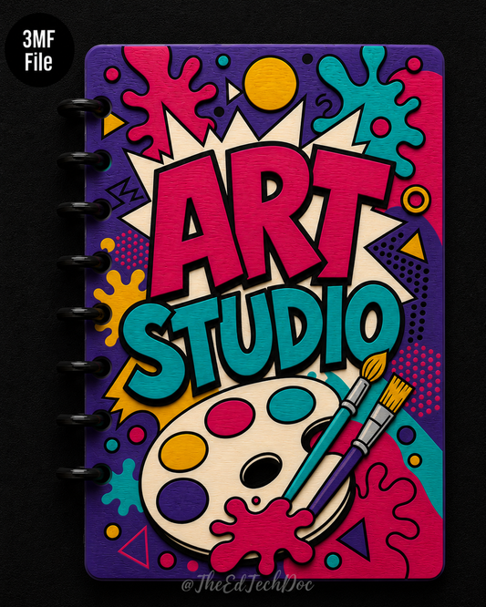 Art Teacher Discbound Notebook | 3MF File