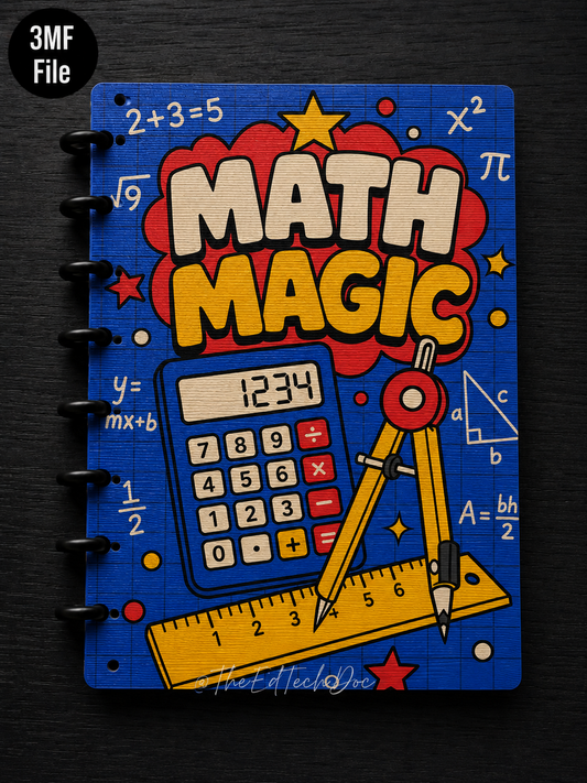 Math Teacher Discbound Notebook | 3MF File