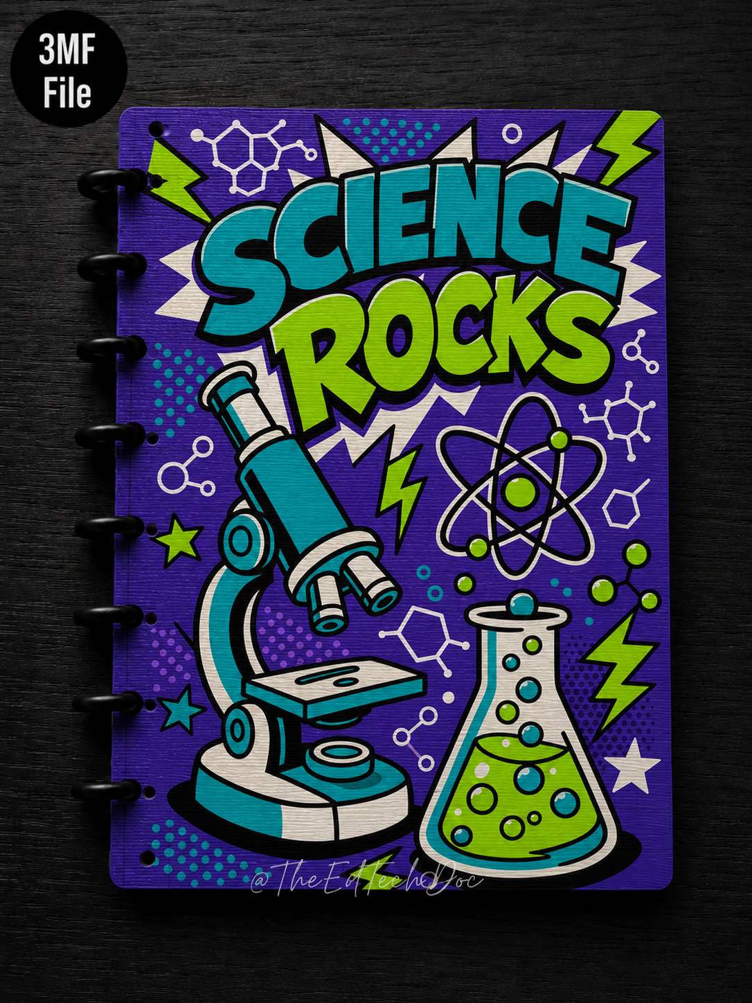 Science Teacher Discbound Notebook | 3MF File