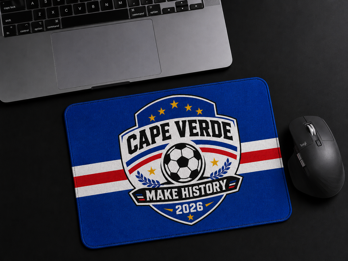 Cape Verde Soccer 2026 Mouse Pad | Make History Crest
