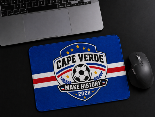 Cape Verde Soccer 2026 Mouse Pad | Make History Crest