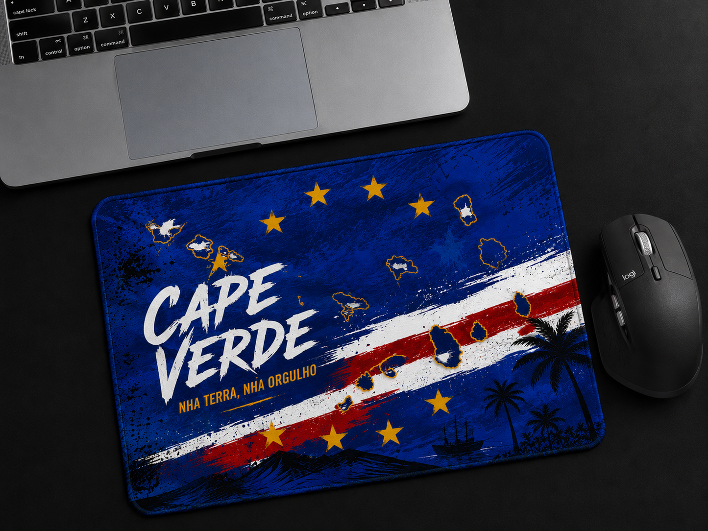 Cape Verde Flag MousePad | Nha Terra Nha Orgulho