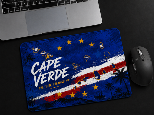Cape Verde Flag MousePad | Nha Terra Nha Orgulho