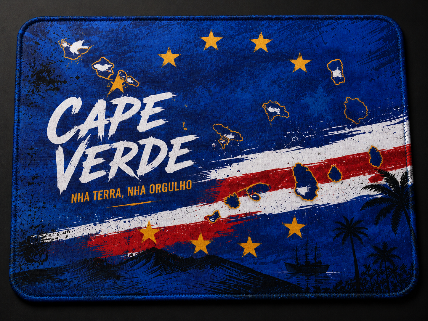 Cape Verde Flag MousePad | Nha Terra Nha Orgulho