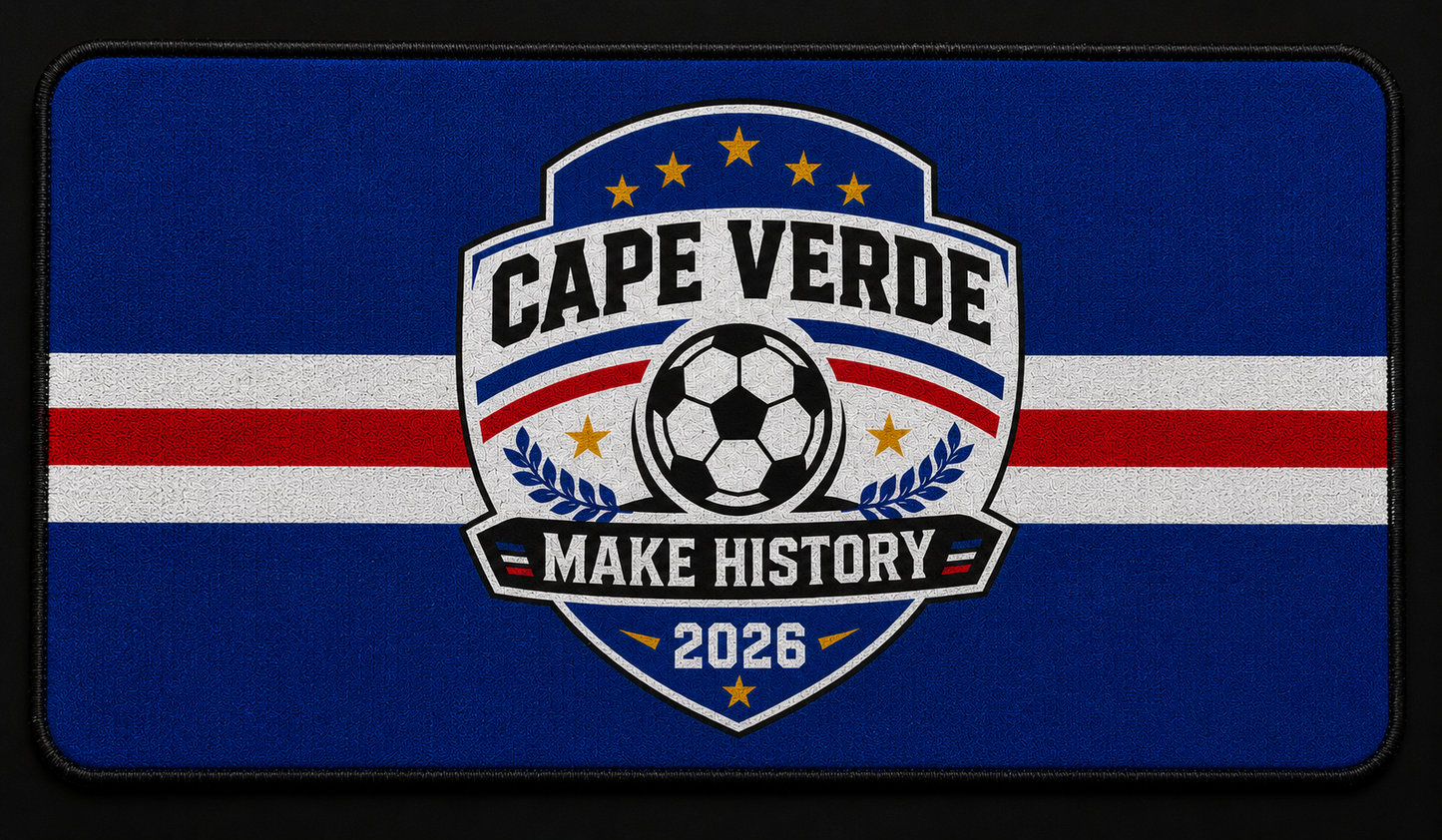 Cape Verde Soccer 2026 Desk Mat | Make History Gaming Mat