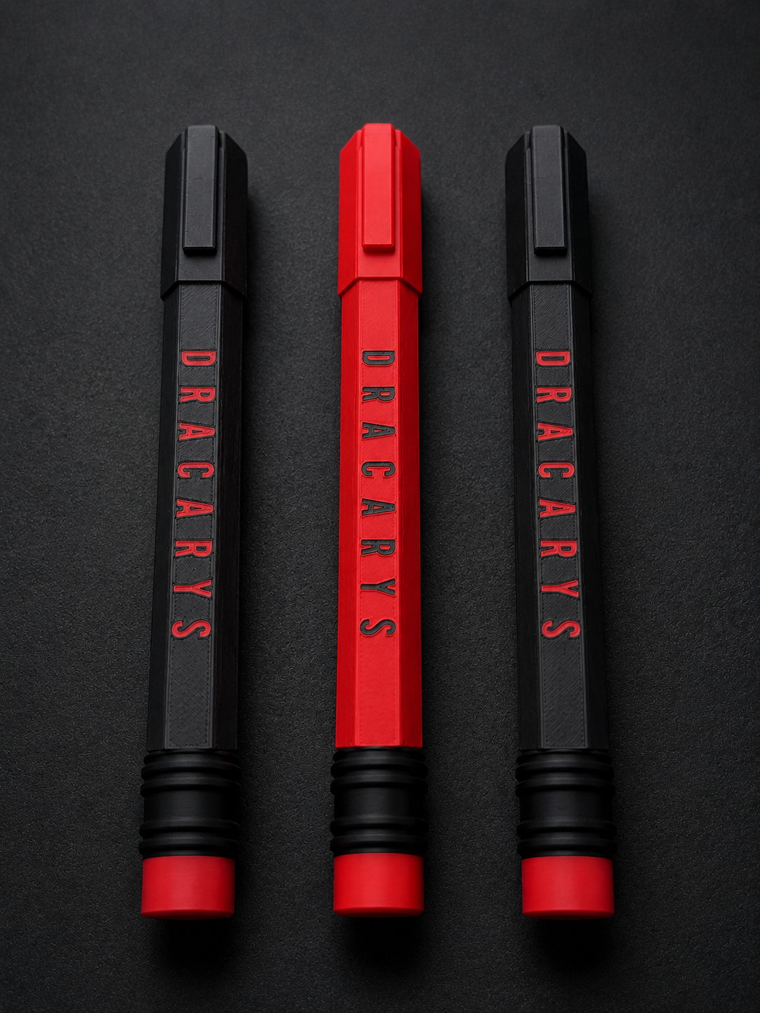 Dragon Fantasy Jumbo Pencil Pens | 3-Pack Novelty Pen Set