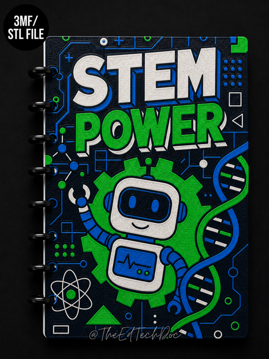 STEM Teacher Discbound Notebook | 3MF File