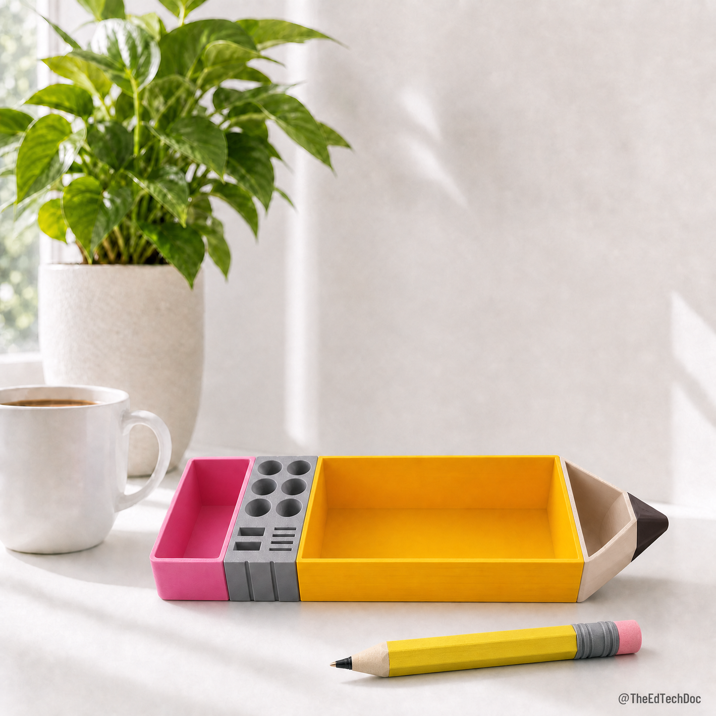 3D Pencil Desk Organizer