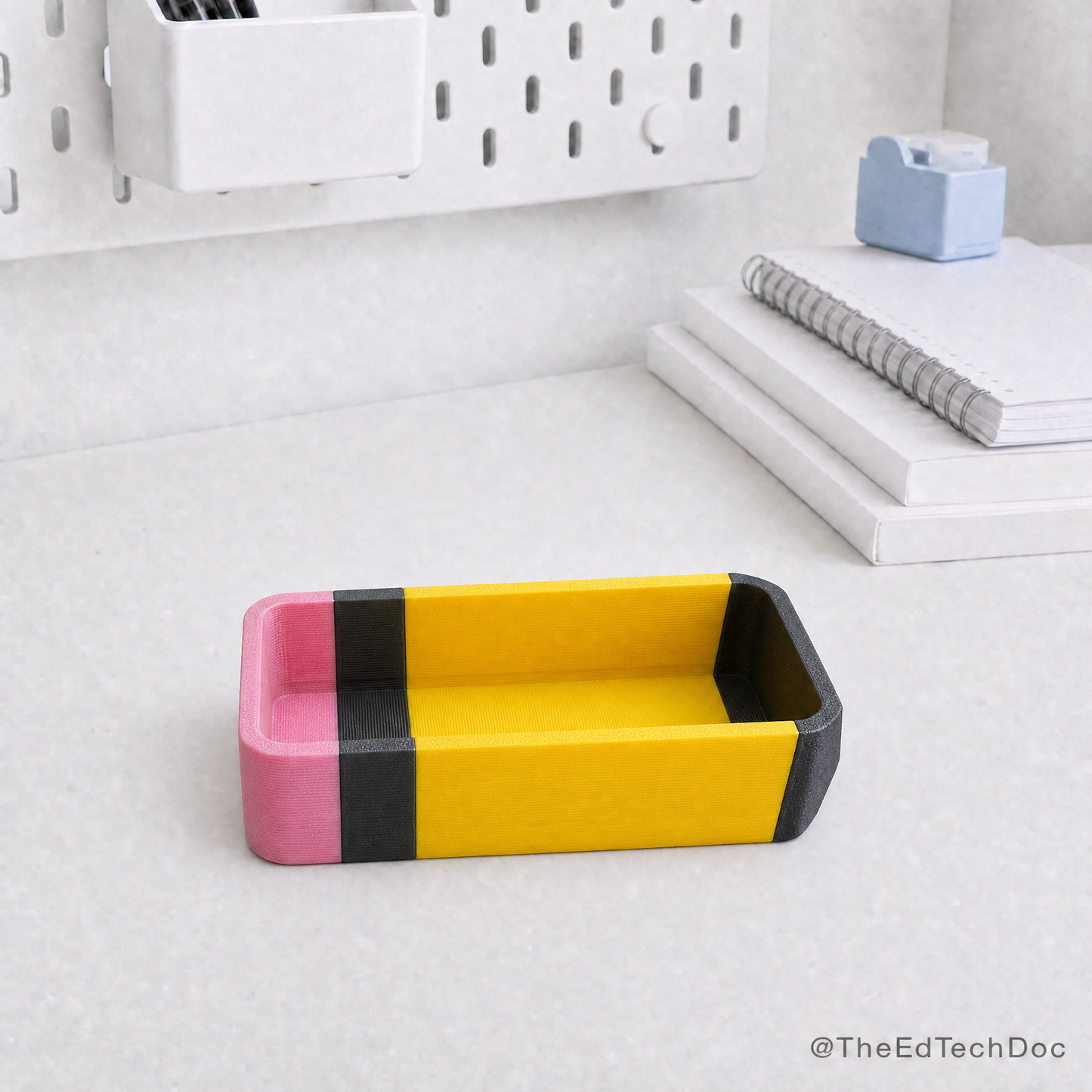 3D Pencil Dry Erase Marker Holder | Teacher Desk Decor