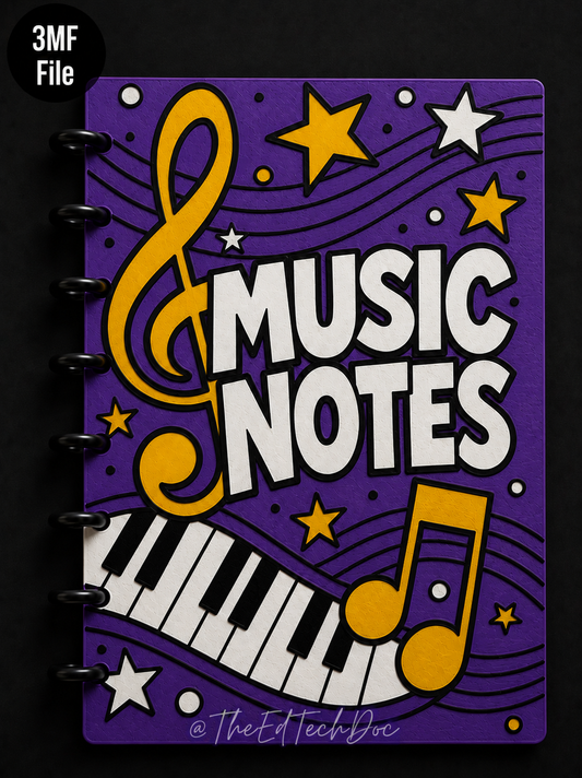 Music Teacher Discbound Notebook | 3MF File
