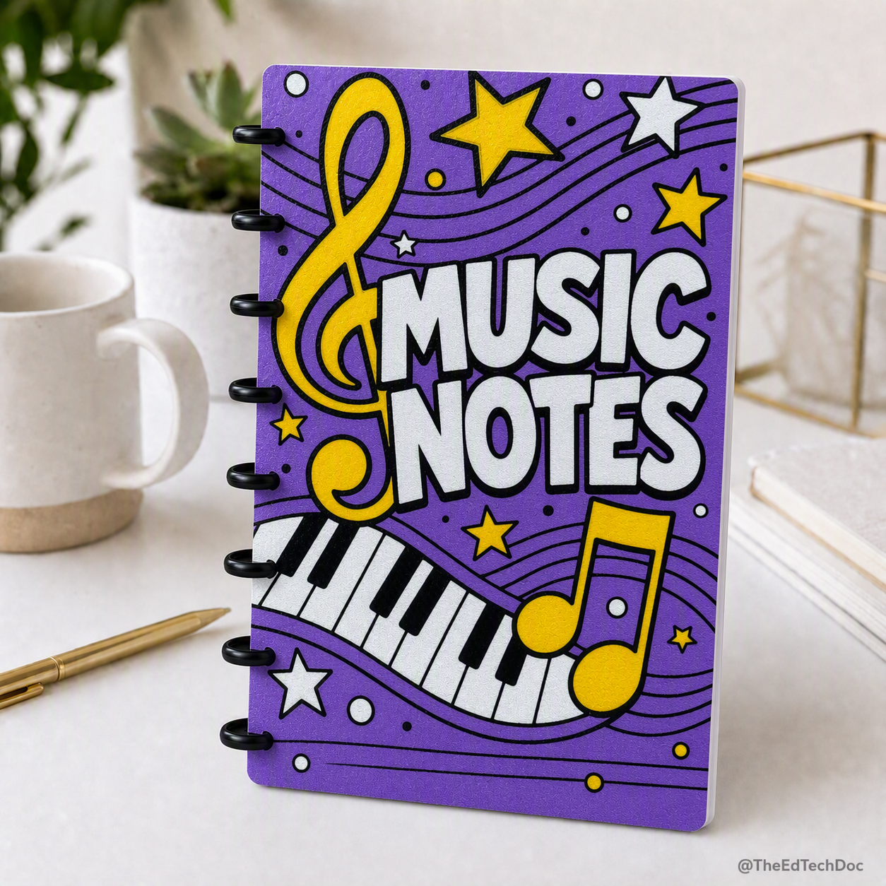 Music Teacher Refillable Notebook | Ring Bound Journal