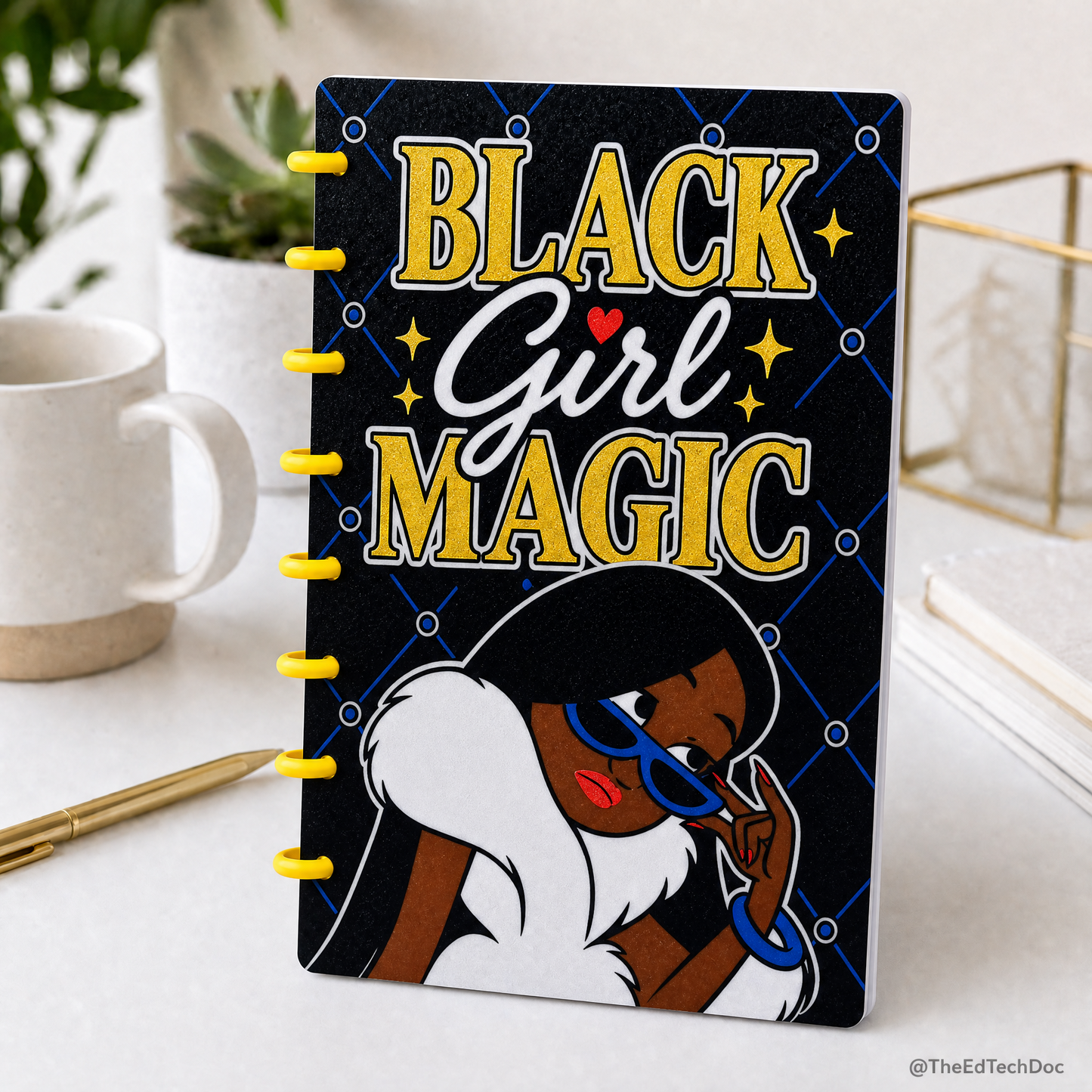 Black Girl Magic Refillable Notebook | Ring-Bound Journal