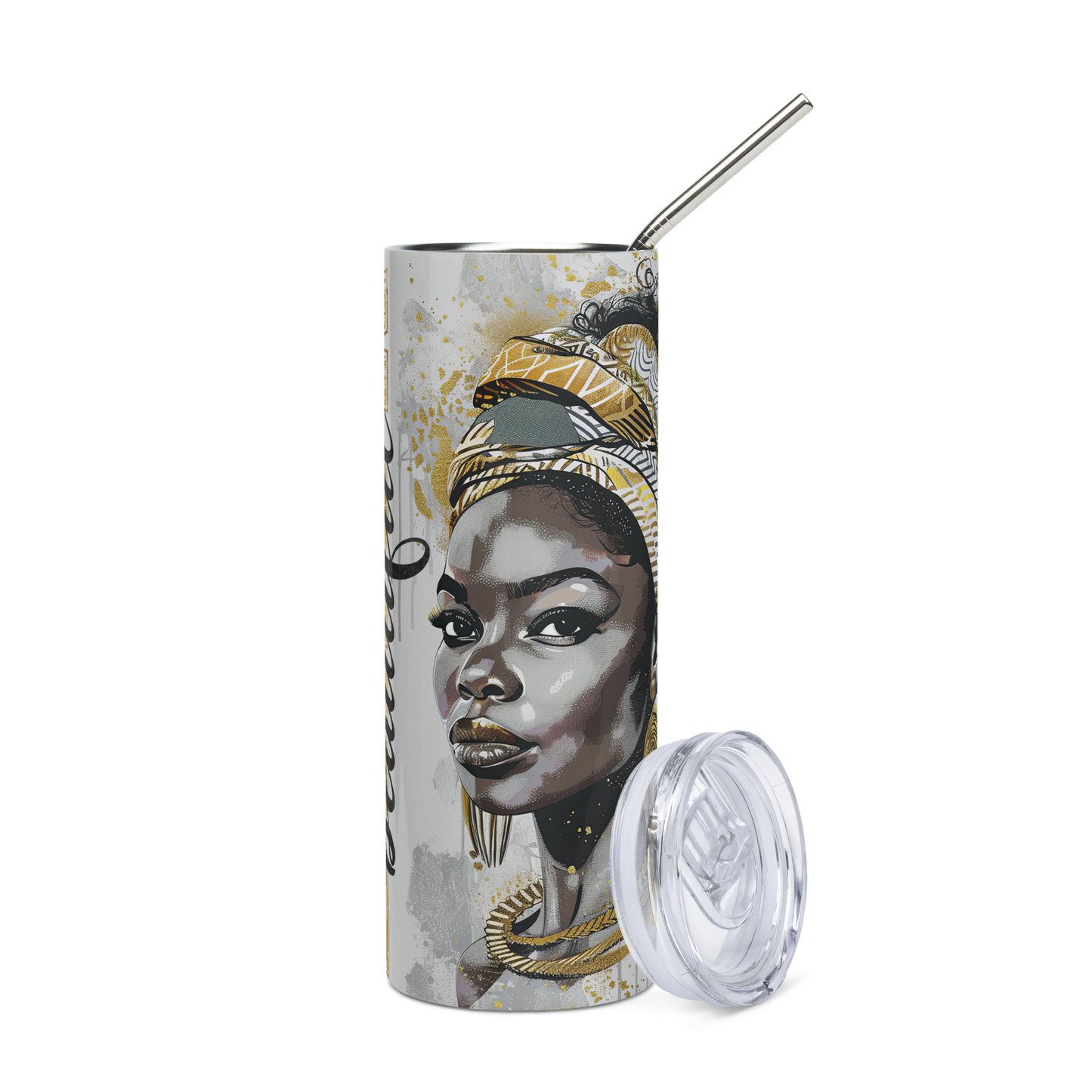 Black and Beautiful Tumbler