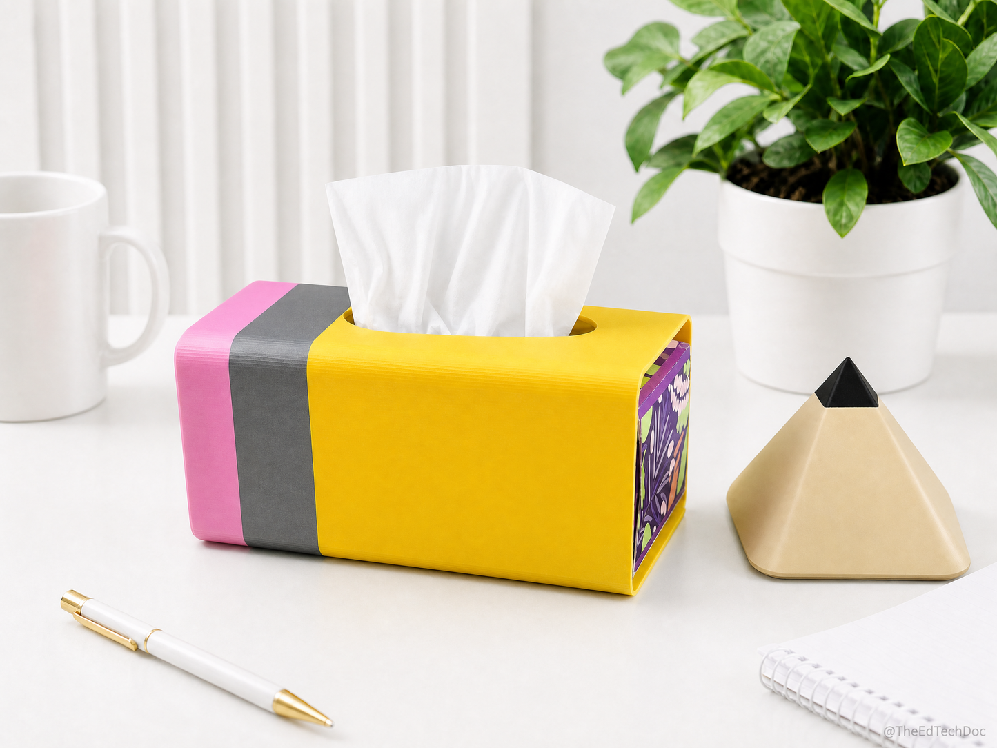 3D Pencil Tissue Box