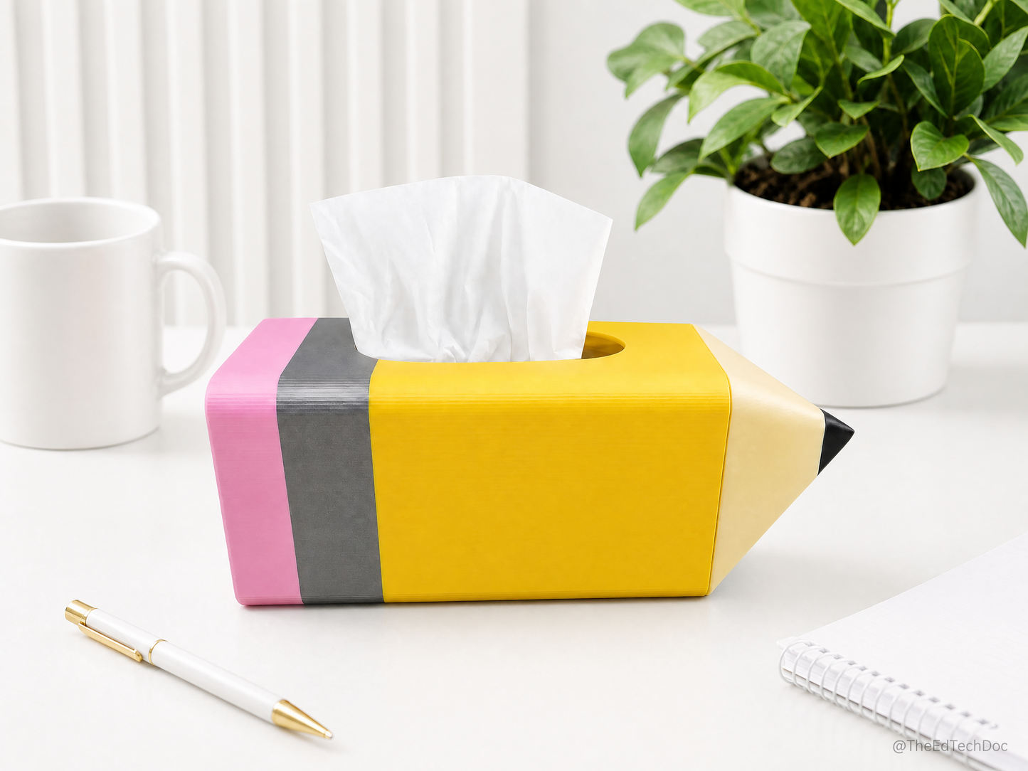 3D Pencil Tissue Box