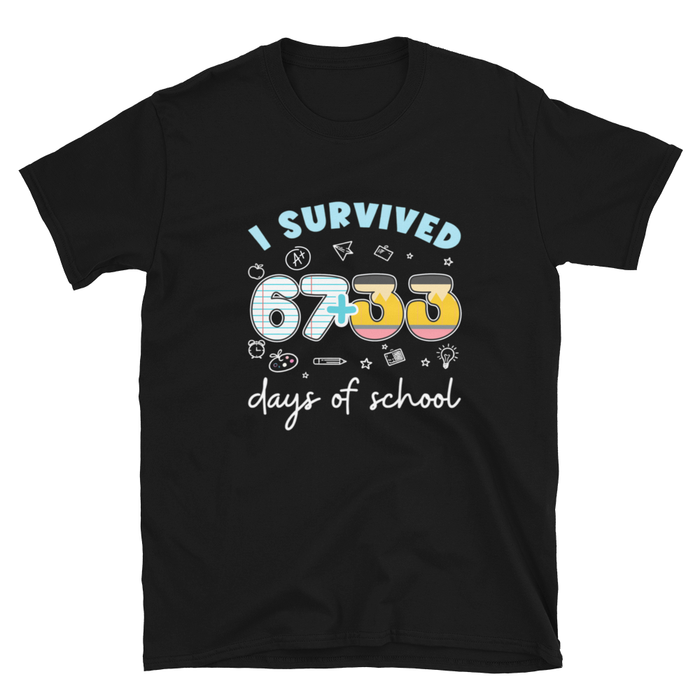I Survived 100 Days of School Unisex T-Shirt (Style 2)