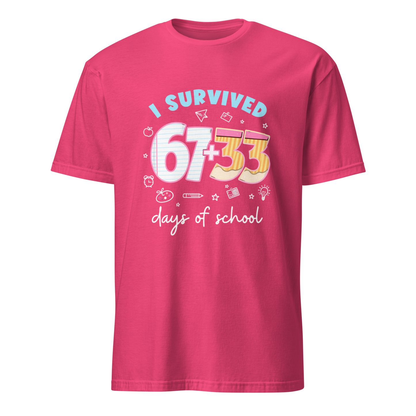 I Survived 100 Days of School Unisex T-Shirt (Style 3)